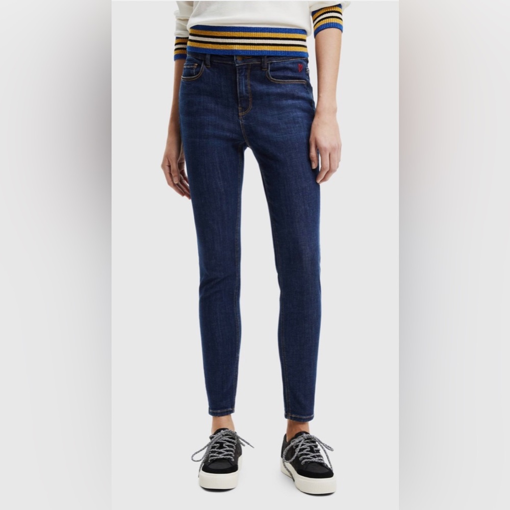 Desigual, Skinny Jeans, US Size 24 (EUR 26)